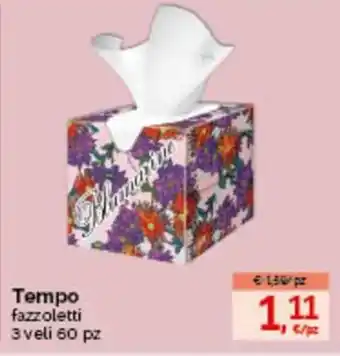 Tempo fazzoletti 3 veli 60pz