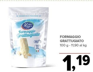 Todis Colle maggio formaggio grattugiato offerta