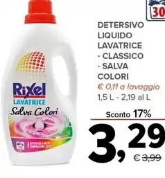 Todis Rixel detersivo liquido lavatrice - classico offerta