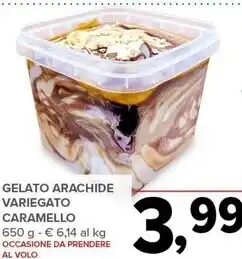 Todis Gelato arachide variegato caramello 650 g offerta