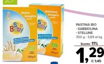 Todis Sun baby - pastina bio sabbiolina offerta