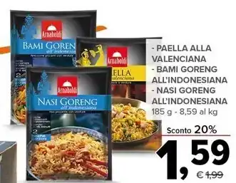 Todis Arnaboldi paella alla valenciana offerta