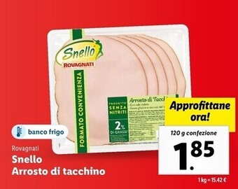 Lidl Rovagnati snello arrosto di tacchino offerta
