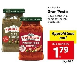 Lidl Star tigullio gran pesto offerta