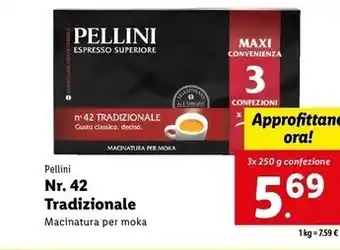 Lidl Pellini nr. 42 tradizionale offerta