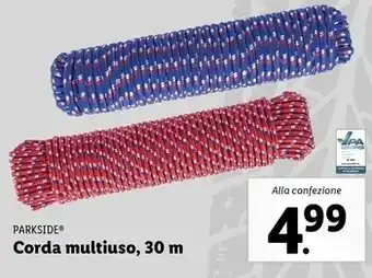 Lidl Parkside corda multiuso , 30 m offerta