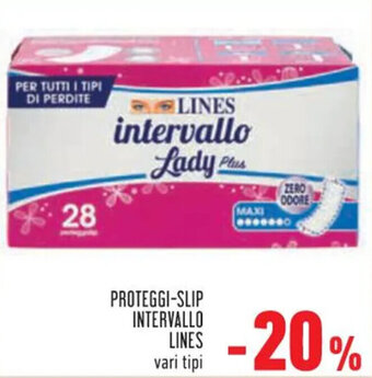 Conad PROTEGGI-SLIP INTERVALLO LINES offerta