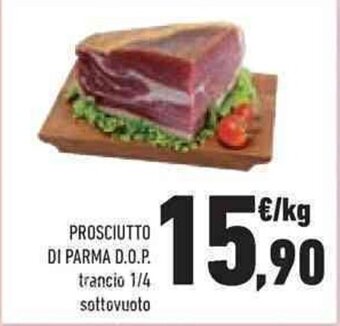 Conad PROSCIUTTO DI PARMA D.O.P. trancio 1/4 sottovuoto offerta