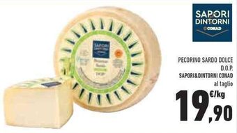 Conad PECORINO SARDO DOLCE D.O.P. SAPORI&DINTORNI CONAD al taglio offerta