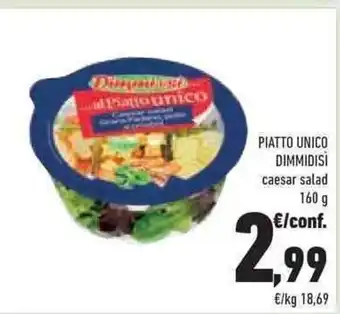 Conad PIATTO UNICO DIMMIDISI caesar salad 160 g offerta