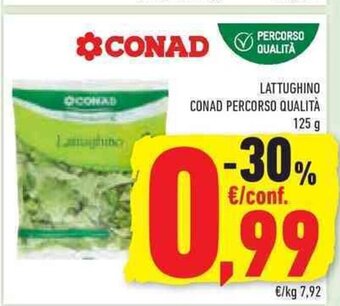 Conad LATTUGHINO CONAD PERCORSO QUALITÀ 125 g offerta