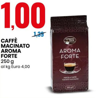 Eurospin CAFFÈ MACINATO AROMA FORTE 250 g offerta