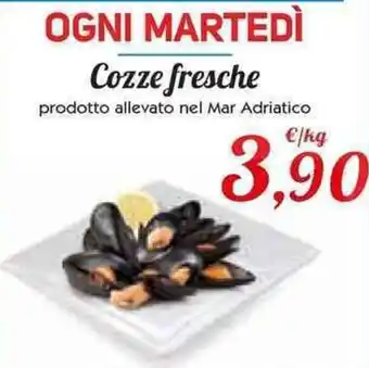 Conad OGNI MARTEDÌ Cozze fresche prodotto allevato nel Mar Adriatico offerta