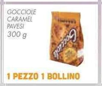 Conad GOCCIOLE CARAMEL PAVESI 300 g offerta