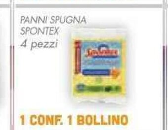 Conad PANNI SPUGNA SPONTEX 4 pezzi offerta