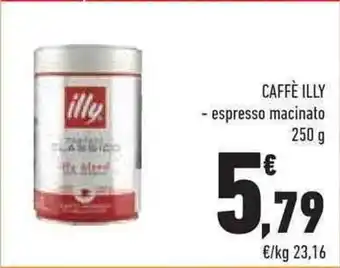 Conad CAFFÈ ILLY - espresso macinato 250 g offerta