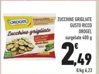 Conad ZUCCHINE GRIGLIATE GUSTO RICCO OROGEL surgelate 400 g offerta