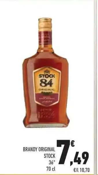 Conad BRANDY ORIGINAL STOCK 36° 70 cl offerta