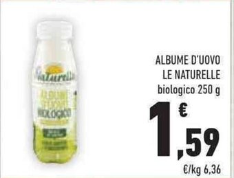 Conad ALBUME D'UOVO LE NATURELLE biologico 250 g offerta
