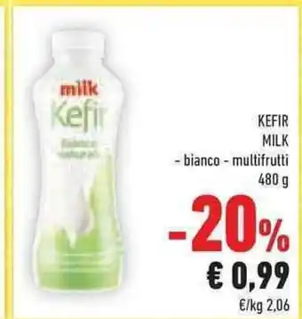 Conad KEFIR MILK - bianco - multifrutti 480 g offerta