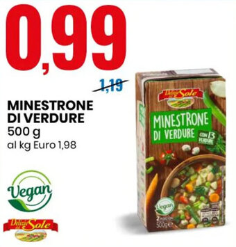 Eurospin MINESTRONE DI VERDURE 500 g offerta
