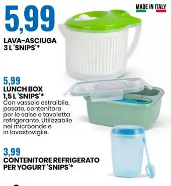 Eurospin LAVA-ASCIUGA 3 L'SNIPS'* offerta