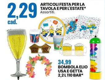 Eurospin ARTICOLI FESTA PER LA TAVOLA E PER L'ESTATE* offerta