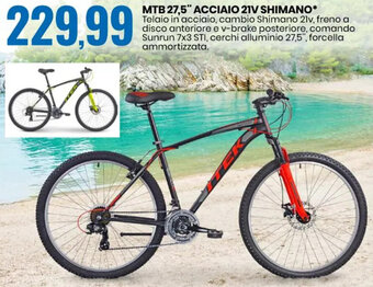 MTB 27,5" ACCIAIO 21V SHIMANO*