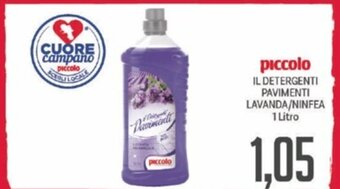 Supermercati Piccolo piccolo IL DETERGENTI PAVIMENTI LAVANDA/NINFEA 1 Litro offerta