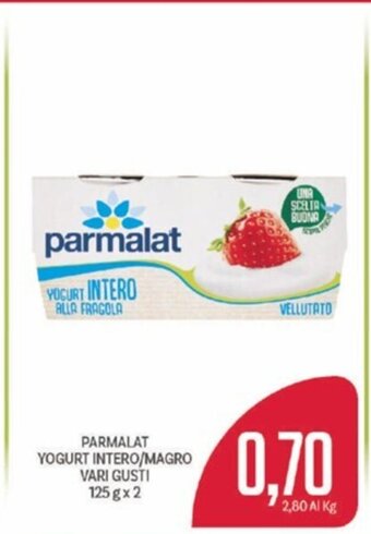 Supermercati Piccolo PARMALAT YOGURT INTERO/MAGRO VARI GUSTI 125 gx 2 offerta