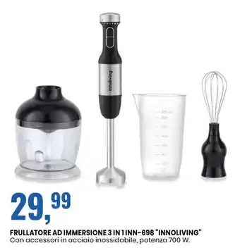 Eurospin FRULLATORE AD IMMERSIONE 3 IN 1 INN-698 "INNOLIVING" offerta