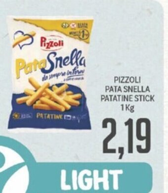 Supermercati Piccolo PIZZOLI PATA SNELLA PATATINE STICK 1kg offerta