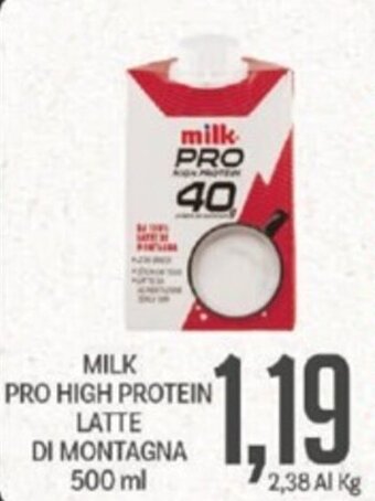 milk PRO HIGH PROTEIN LATTE DI MONTAGNA 500 ml