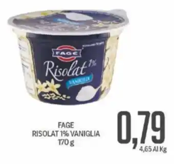 Supermercati Piccolo FAGE RISOLAT 1% VANIGLIA offerta