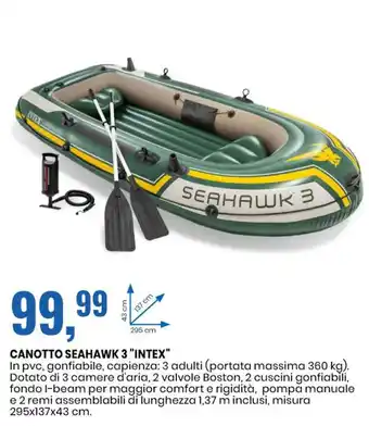 Eurospin CANOTTO SEAHAWK 3 "INTEX misura 295x137x43 cm. " offerta