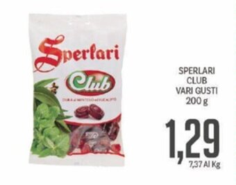Supermercati Piccolo SPERLARI CLUB VARI GUSTI 200 g offerta