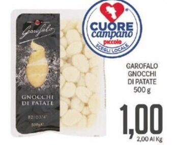 Supermercati Piccolo GAROFALO GNOCCHI DI PATATE 500 g offerta