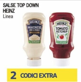 Supermercati Piccolo SALSE TOP DOWN HEINZ Linea offerta
