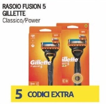 Supermercati Piccolo RASOIO FUSION 5 GILLETTE Classico/Power offerta