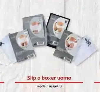 Slip o boxer uomo