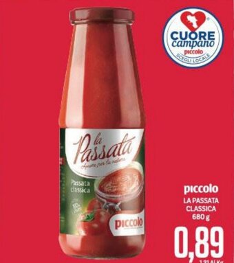 Supermercati Piccolo piccolo LA PASSATA CLASSICA 680 g offerta