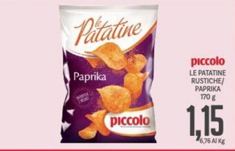 Supermercati Piccolo piccolo LE PATATINE RUSTICHE/ PAPRIKA 170 g offerta