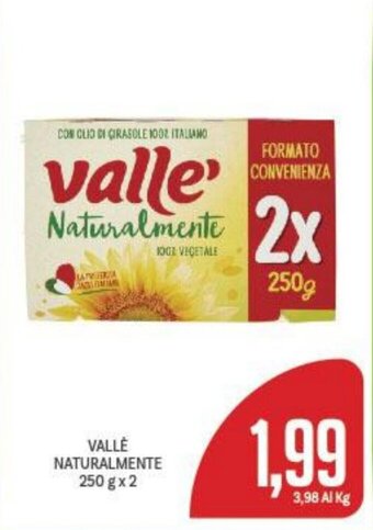 Supermercati Piccolo VALLE NATURALMENTE 250 gx2 offerta