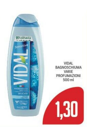 Supermercati Piccolo VIDAL BAGNOSCHIUMA VARIE PROFUMAZIONI 500 ml offerta