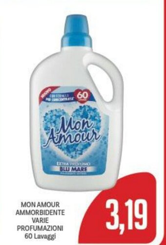 Supermercati Piccolo MON AMOUR AMMORBIDENTE VARIE PROFUMAZIONI 60 Lavaggi offerta