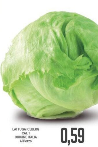Supermercati Piccolo LATTUGA ICEBERG CAT.1 ORIGINE ITALIA Al Pezzo offerta