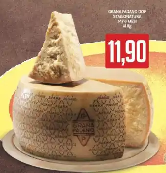 Supermercati Piccolo GRANA PADANO DOP STAGIONATURA 14/16 MESI Al Kg offerta