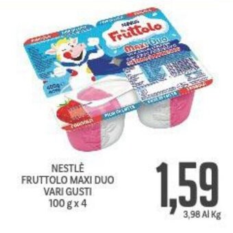 Supermercati Piccolo NESTLÈ FRUTTOLO MAXI DUO VARI GUSTI 100 g x 4 offerta