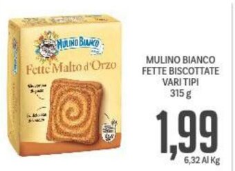 Supermercati Piccolo MULINO BIANCO FETTE BISCOTTATE VARI TIPI 315 g offerta