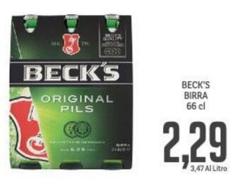 Supermercati Piccolo BECK'S BIRRA 66 cl offerta